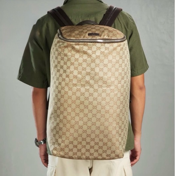 Gucci Monogram Canvas Backpack - Picture 2 of 13